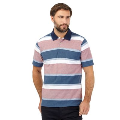 Maine New England Multi-coloured ombre stripe print polo shirt